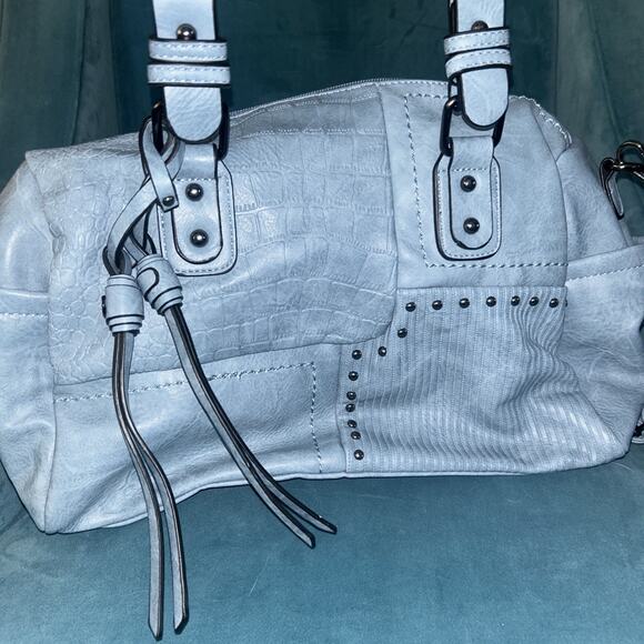 New Without Tags Dasein Blue Leather Purse - Picture 1 of 7